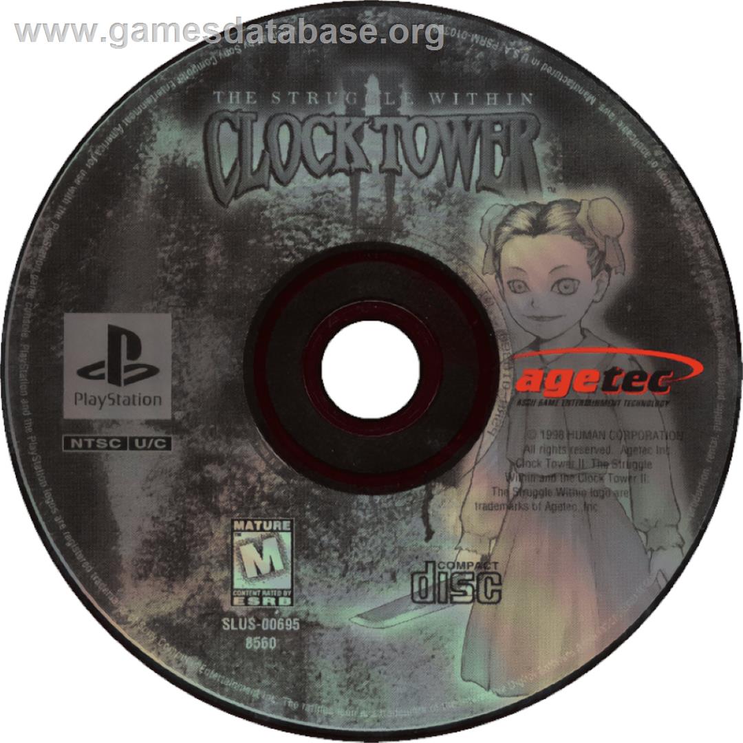 Clock Tower 2: The Struggle Within - Sony Playstation - Artwork - Cartridge