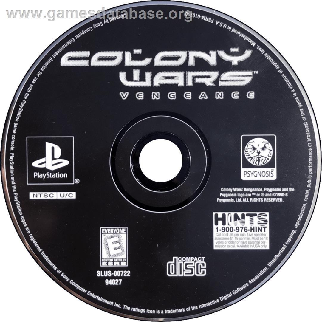 Colony Wars - Vengeance - Sony Playstation - Artwork - Cartridge
