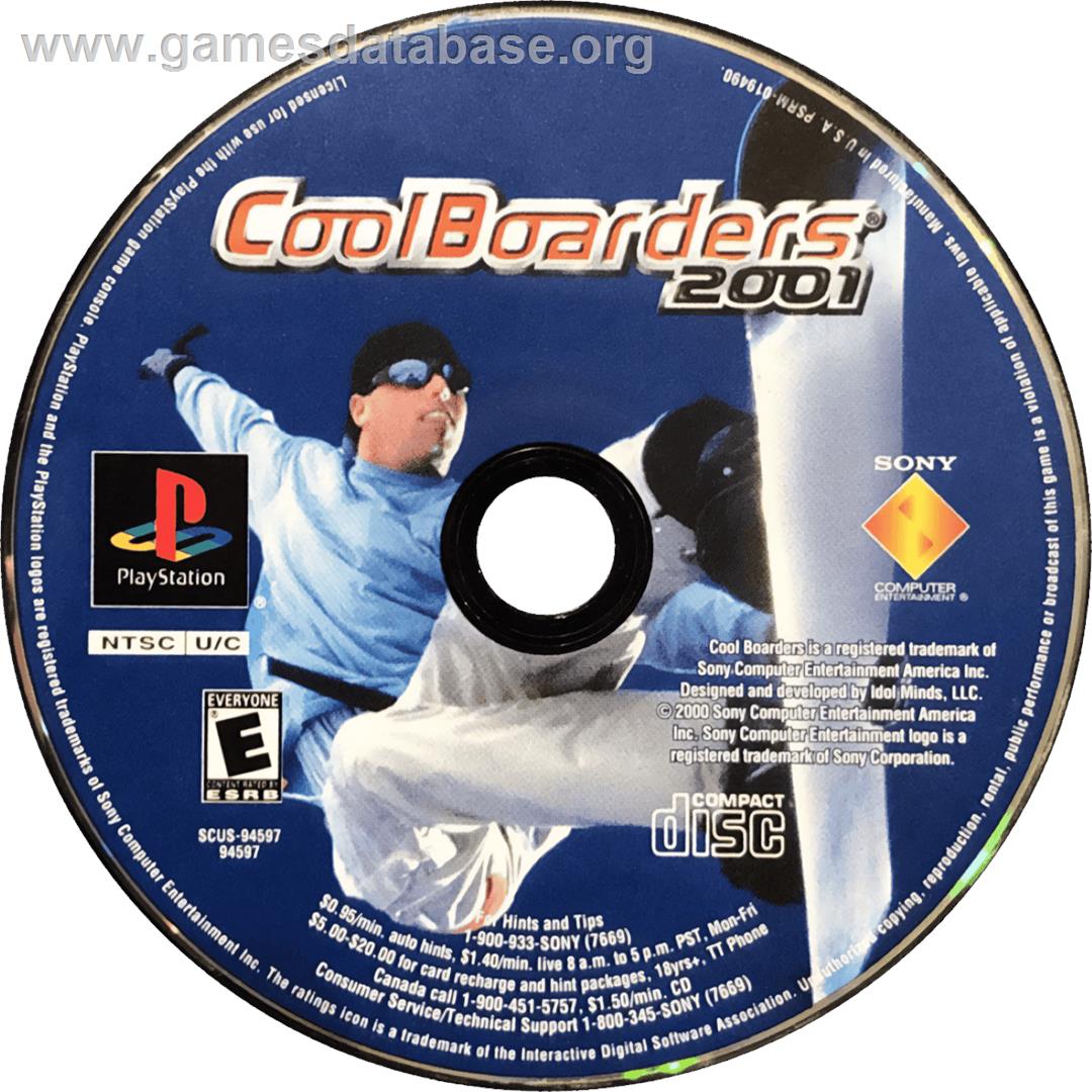 Cool Boarders 2001 - Sony Playstation - Artwork - Cartridge