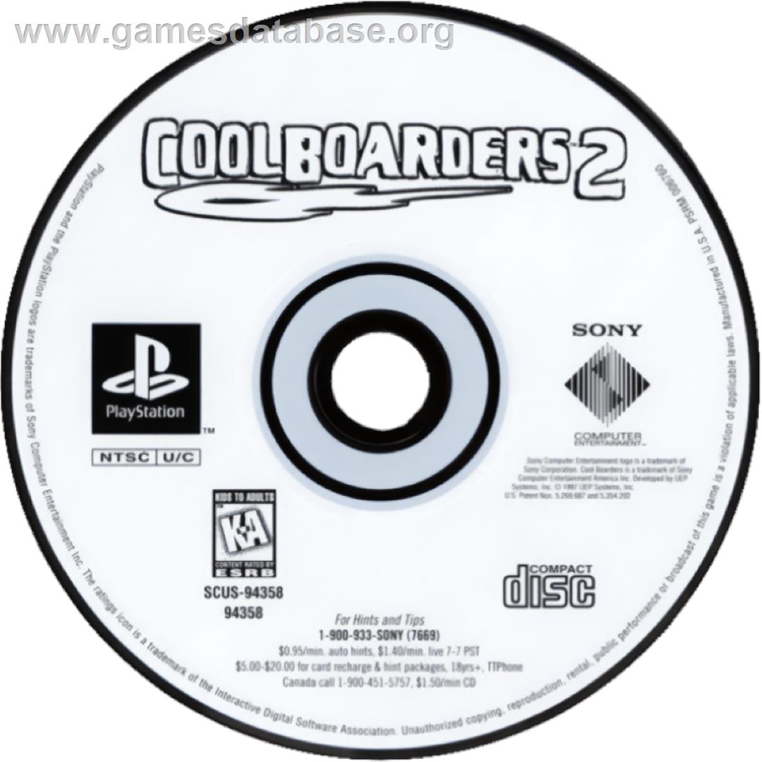 Cool Boarders 2 - Sony Playstation - Artwork - Cartridge