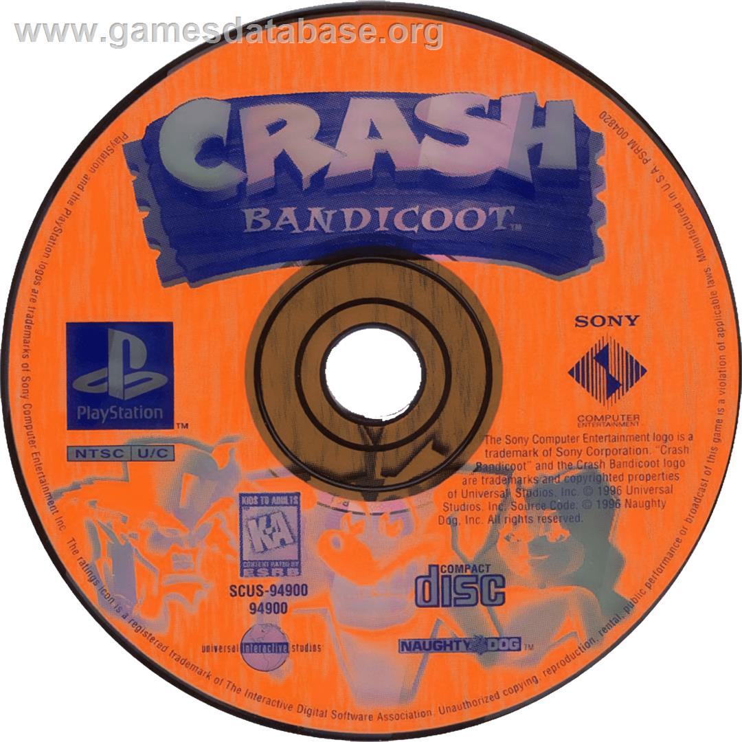 Crash Bandicoot (Collector's Edition) - Sony Playstation - Artwork - Cartridge