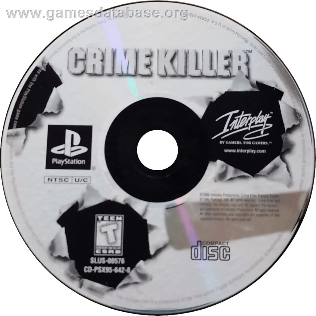 Crime Killer - Sony Playstation - Artwork - Cartridge