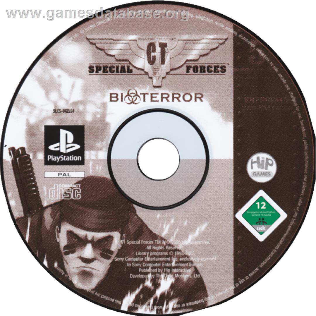 Ct Special Forces 3 - Bioterror - Sony Playstation - Artwork - Cartridge