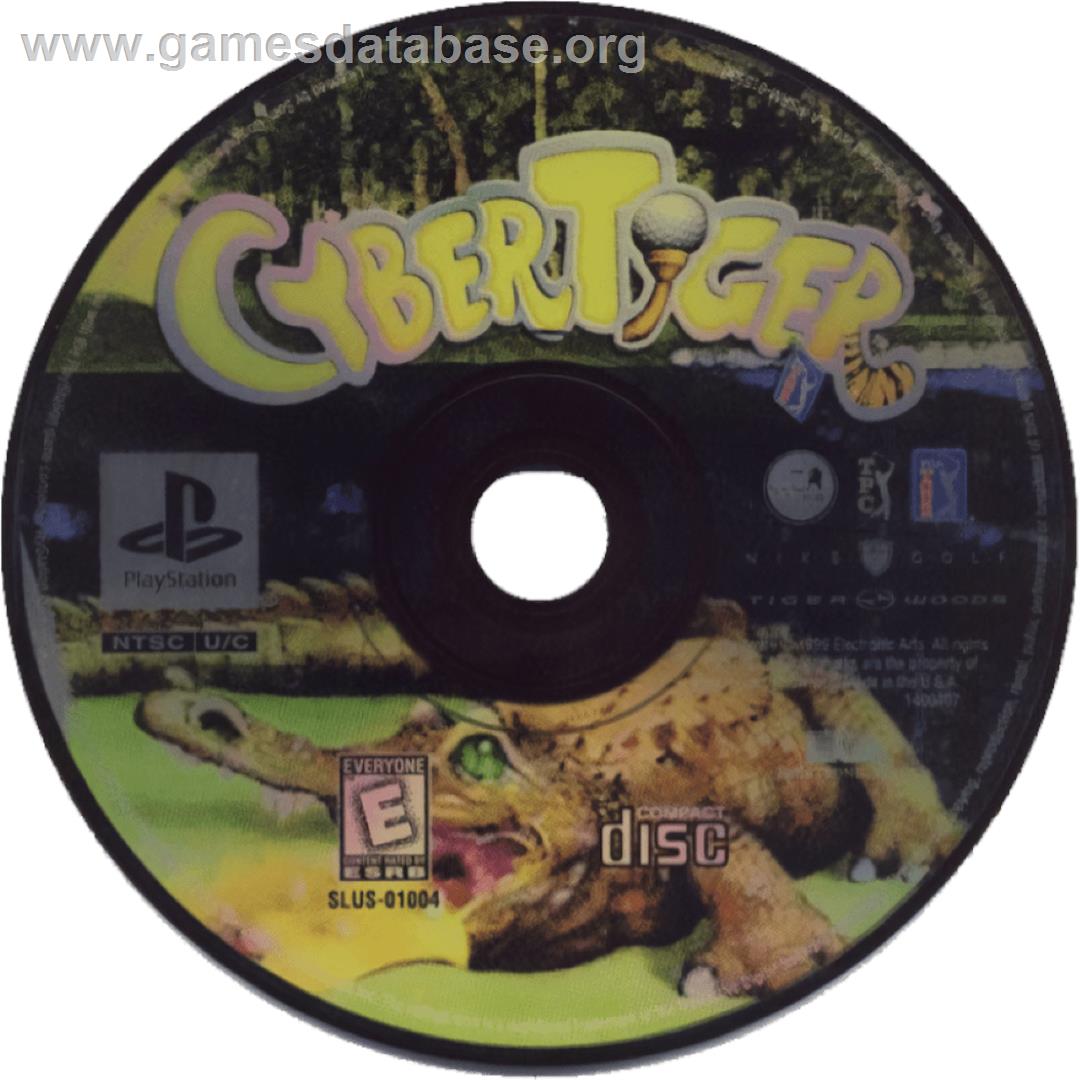 Cyber Tiger - Sony Playstation - Artwork - Cartridge