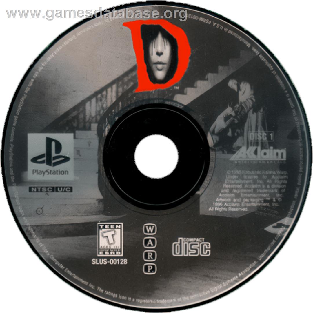 D - Sony Playstation - Artwork - Cartridge