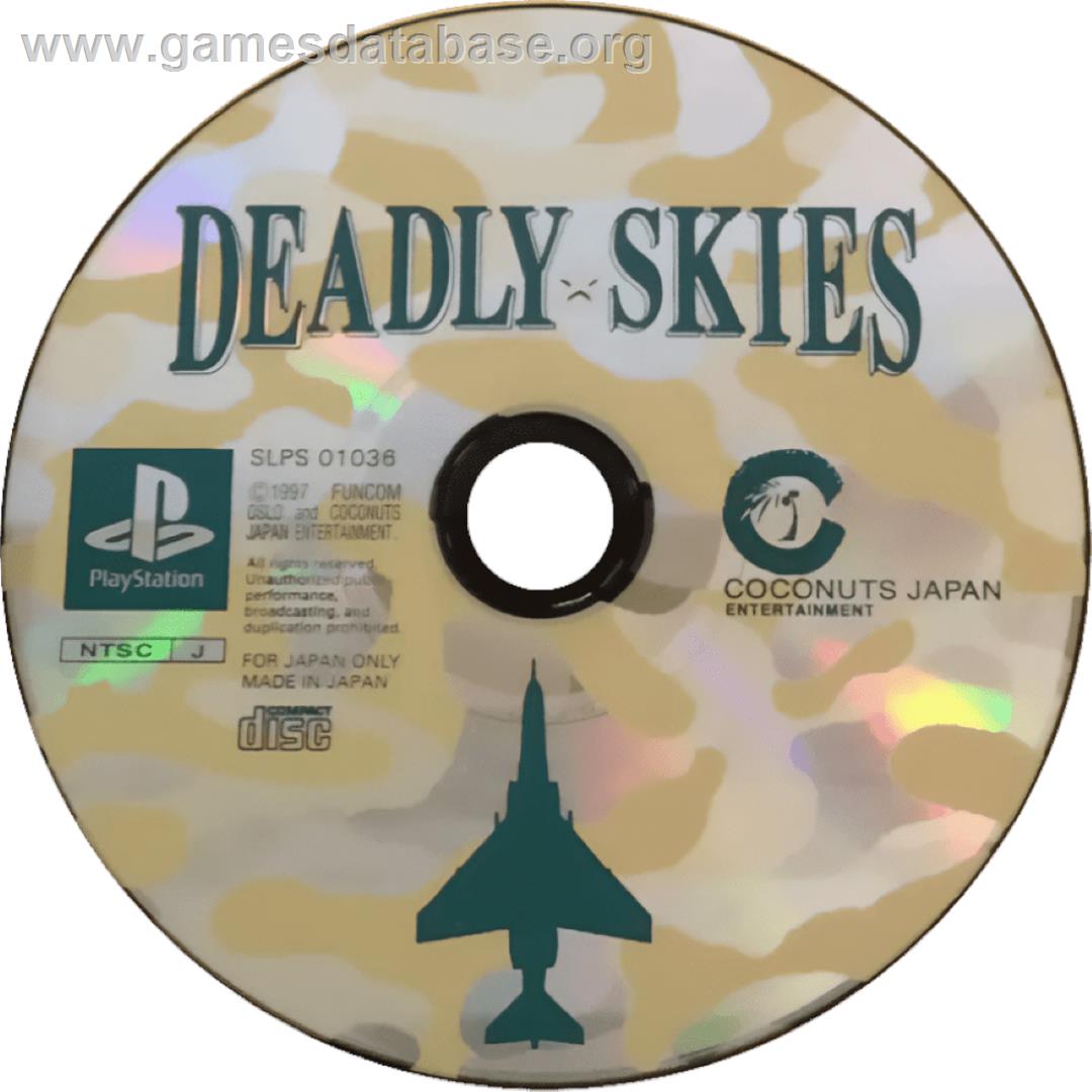 Deadly Skies - Sony Playstation - Artwork - Cartridge