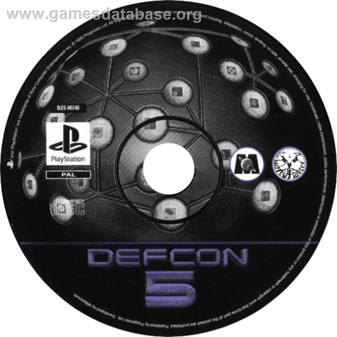 Defcon 5 - Sony Playstation - Artwork - Cartridge