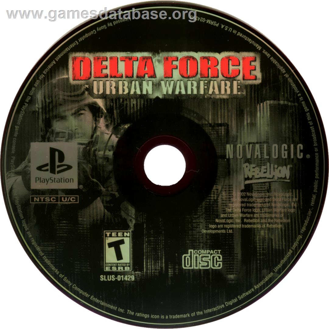 Delta Force - Urban Warfare - Sony Playstation - Artwork - Cartridge