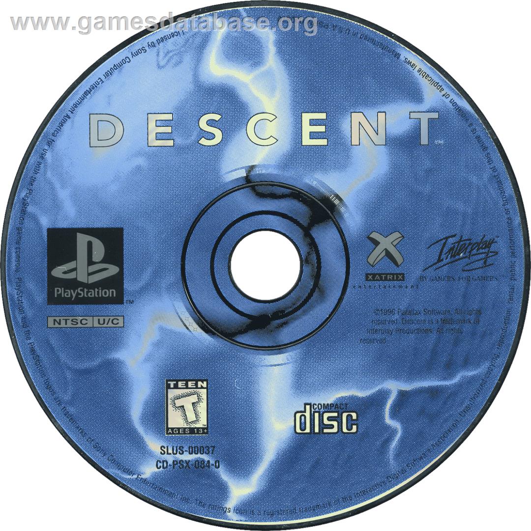 Descent - Sony Playstation - Artwork - Cartridge