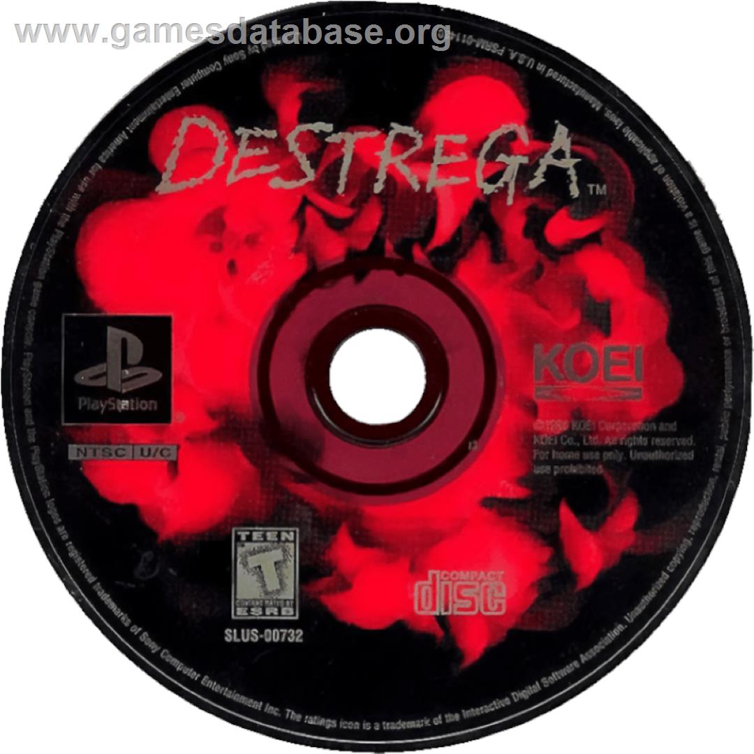 Destrega - Sony Playstation - Artwork - Cartridge