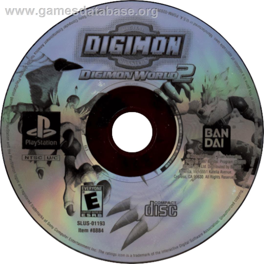 Digimon World 2 - Sony Playstation - Artwork - Cartridge
