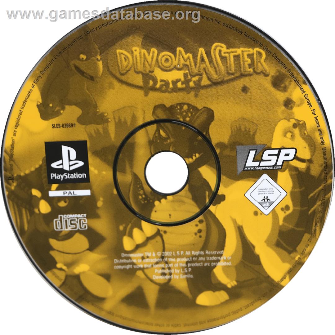 Dinomaster Party - Sony Playstation - Artwork - Cartridge