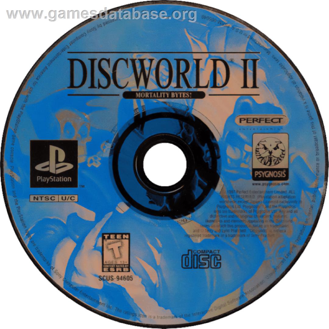 Discworld II: Mortality Bytes! - Sony Playstation - Artwork - Cartridge