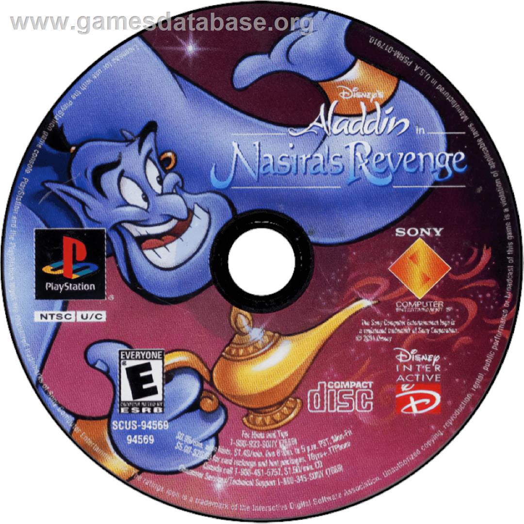 Disney's Aladdin in Nasira's Revenge - Sony Playstation - Artwork - Cartridge