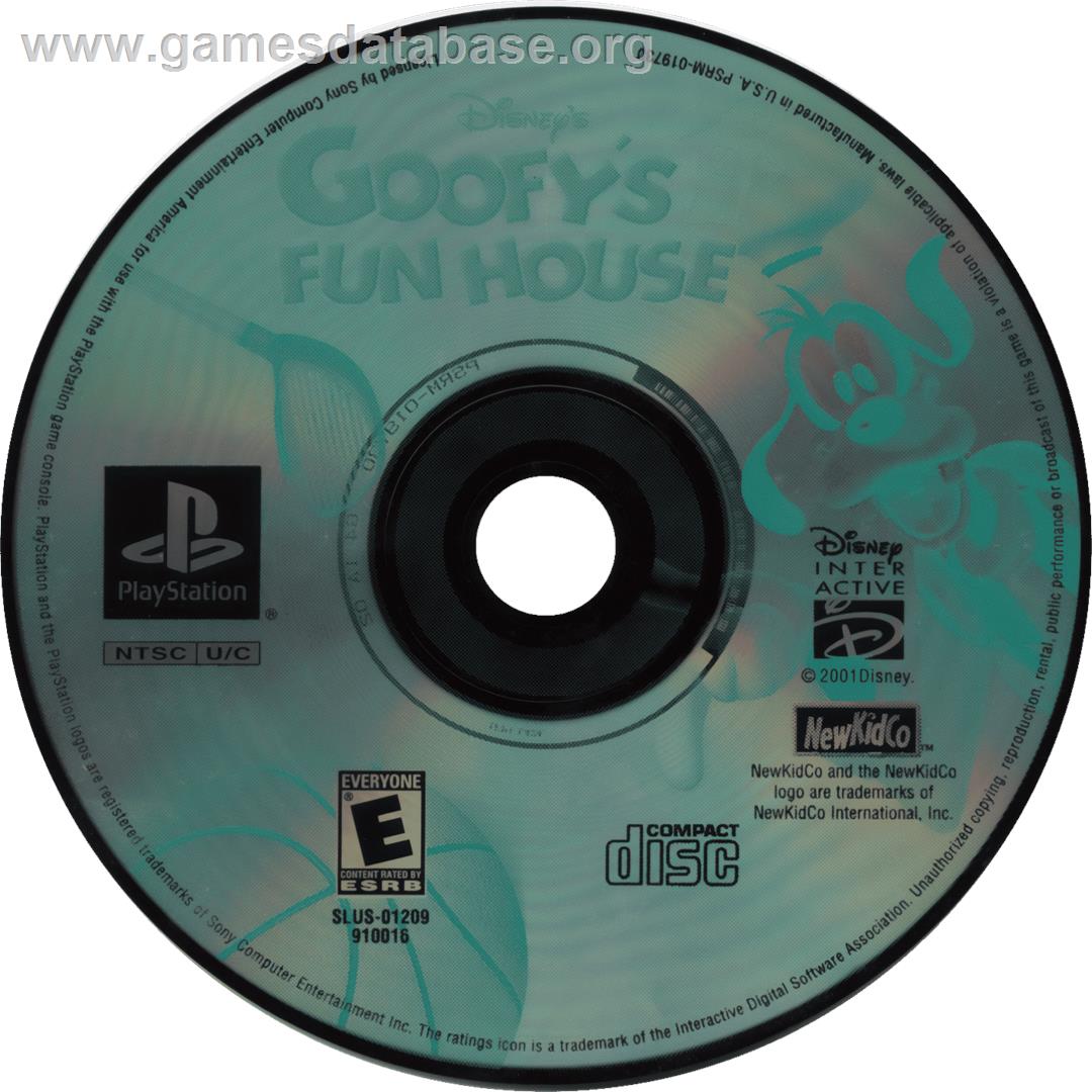 Disney's Goofy's Fun House - Sony Playstation - Artwork - Cartridge