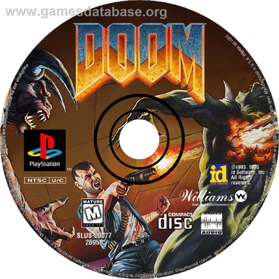 Doom - Sony Playstation - Artwork - Cartridge