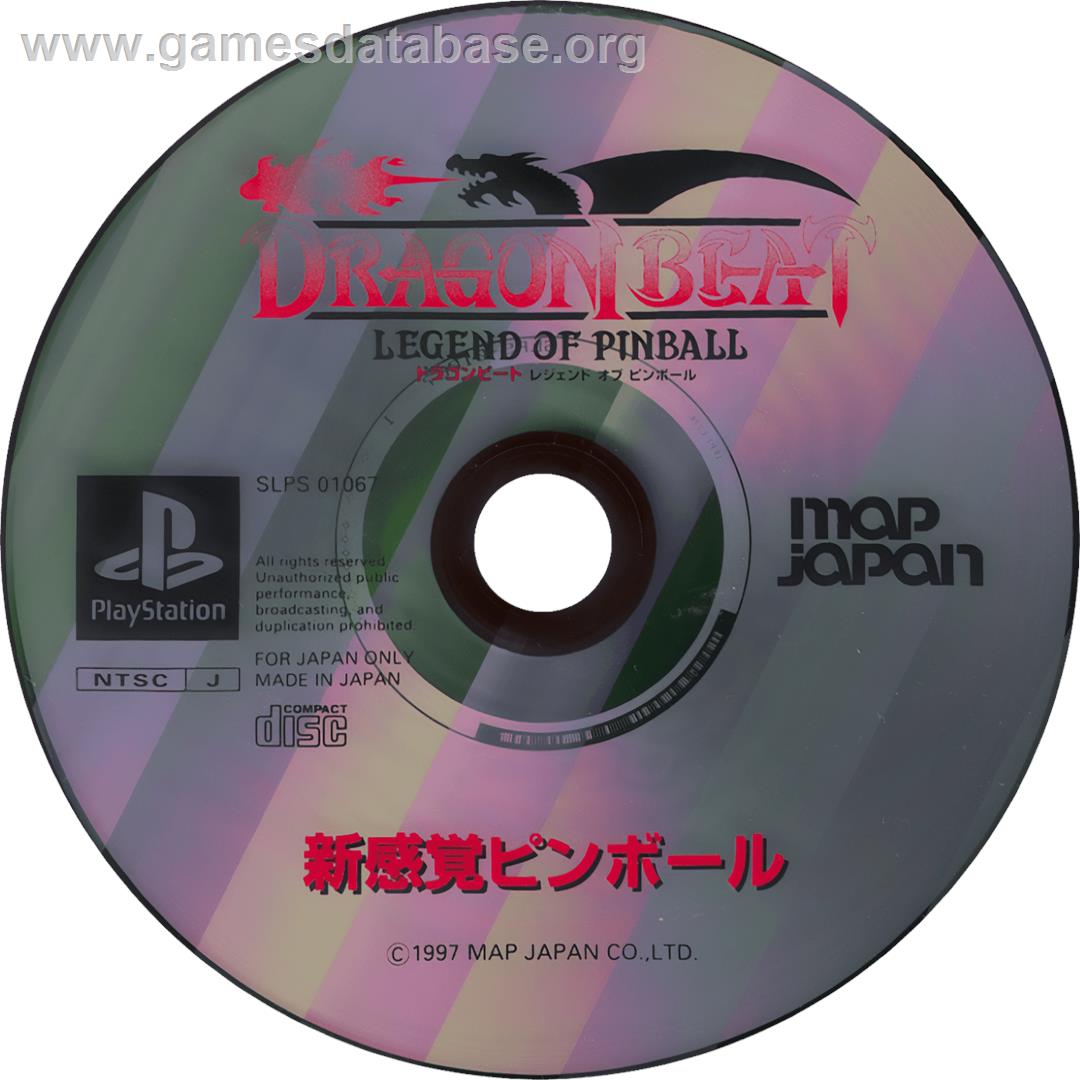 Dragon Beat - Legend Of Pinball - Sony Playstation - Artwork - Cartridge