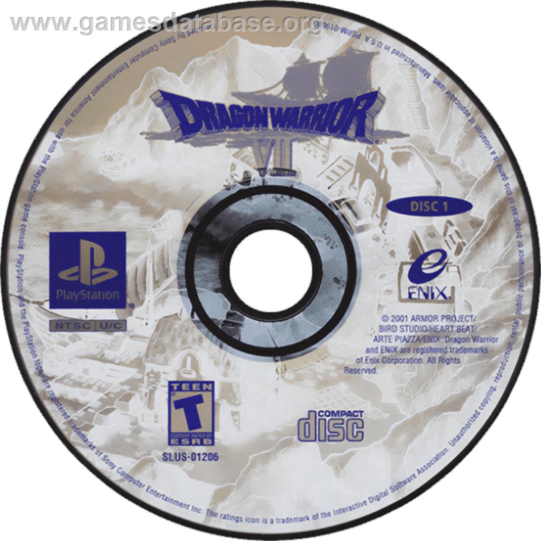 Dragon Warrior VII - Sony Playstation - Artwork - Cartridge