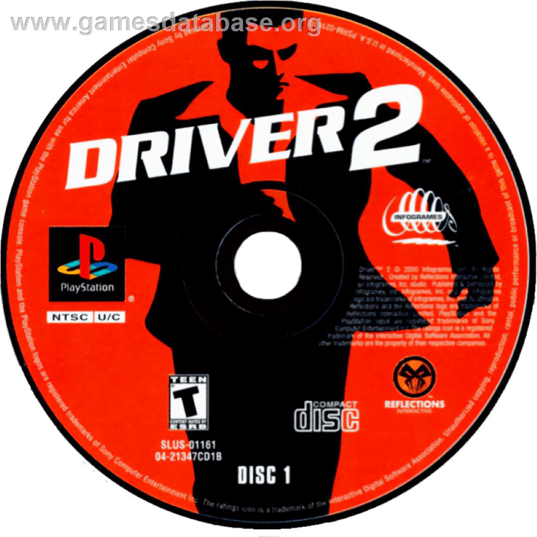 Driver 2 - Back On The Streets - Sony Playstation - Artwork - Cartridge
