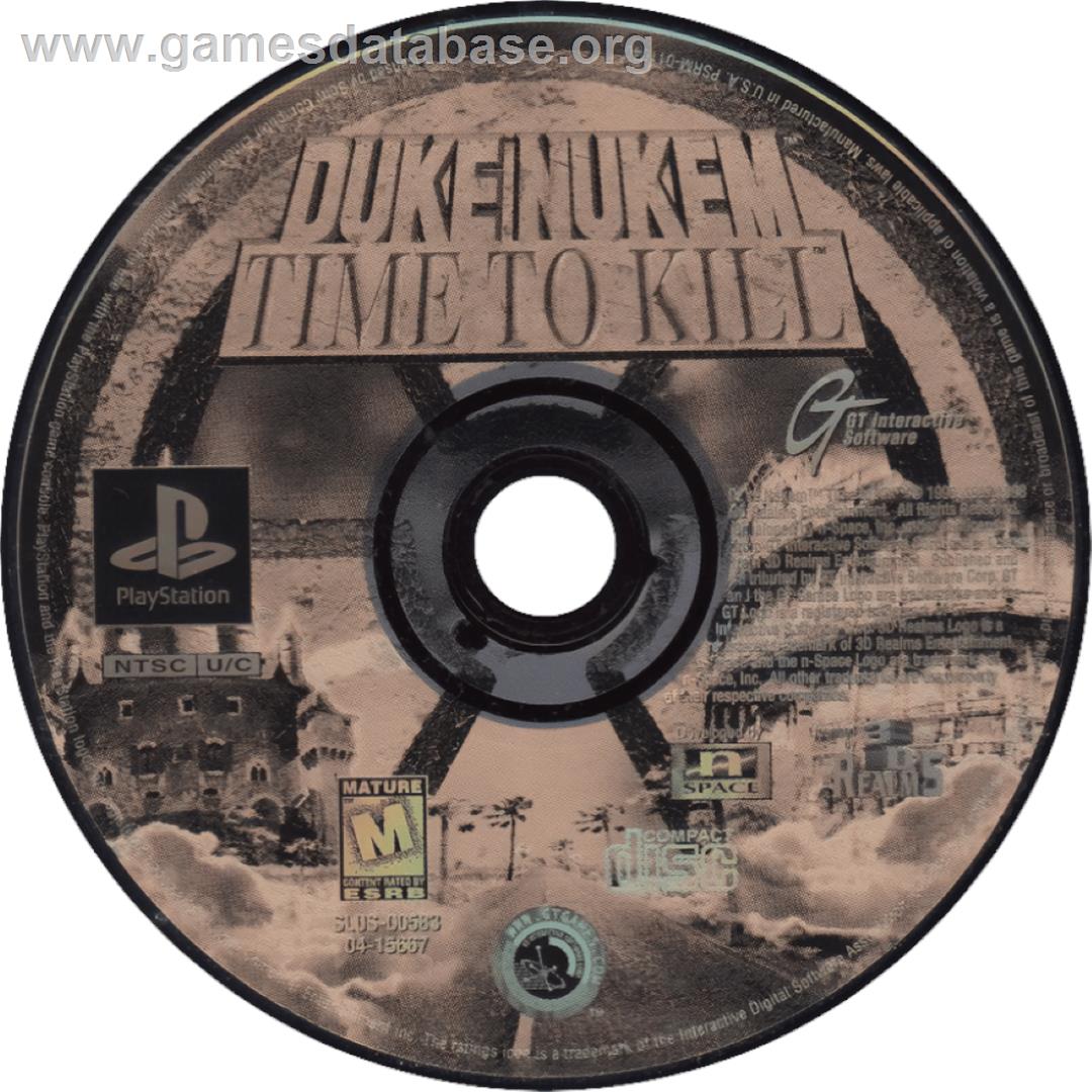 Duke Nukem: Time to Kill - Sony Playstation - Artwork - Cartridge