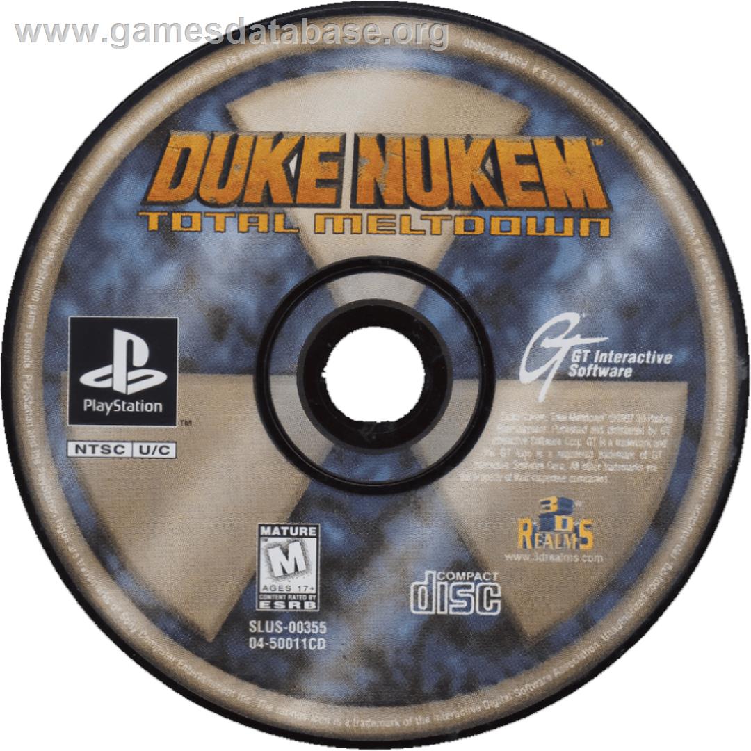 Duke Nukem - Total Meltdown - Sony Playstation - Artwork - Cartridge