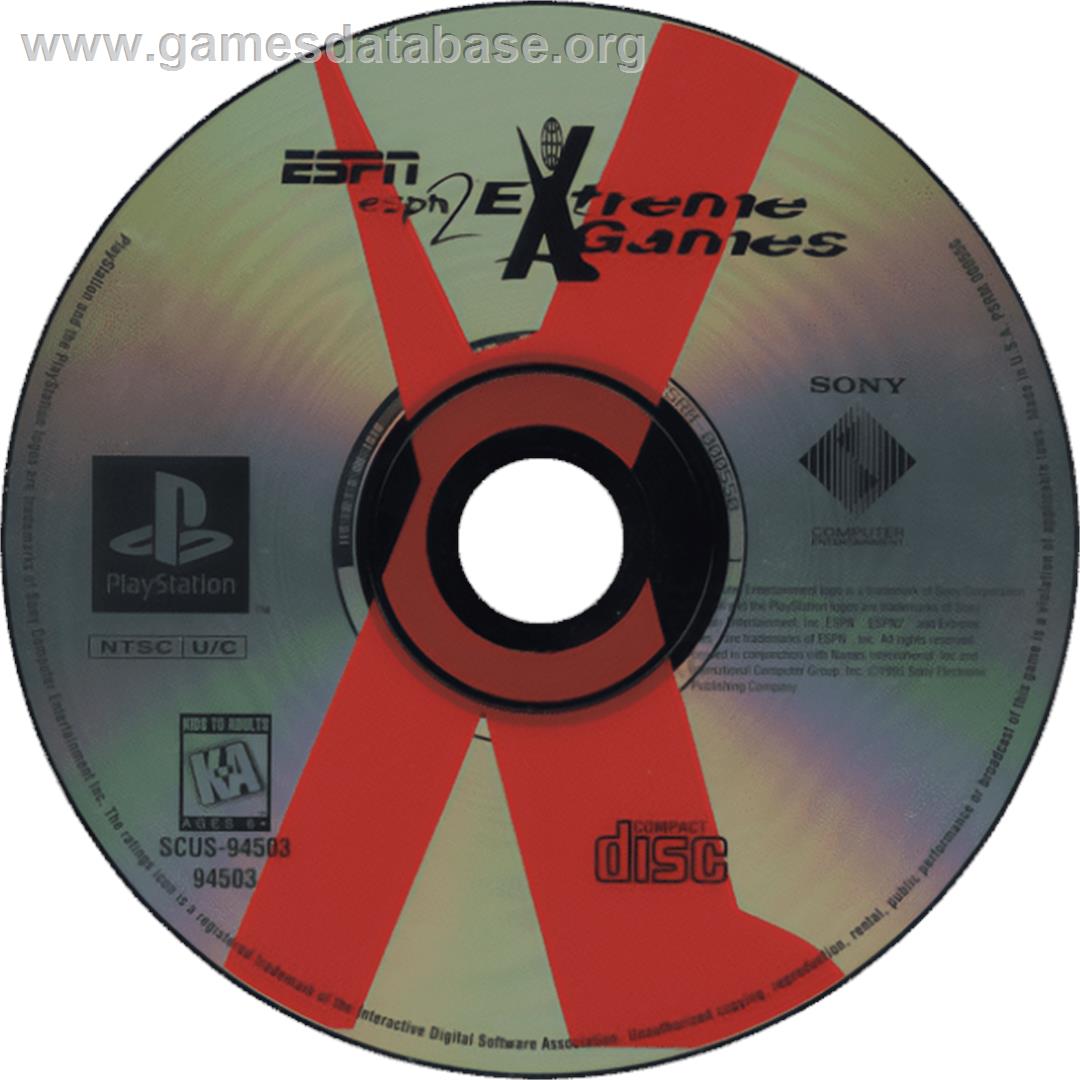 ESPN Extreme Games - Sony Playstation - Artwork - Cartridge