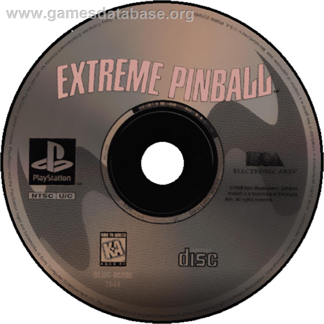 Extreme Pinball - Sony Playstation - Artwork - Cartridge