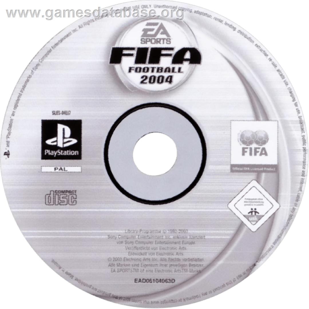 FIFA Football 2004 - Sony Playstation - Artwork - Cartridge