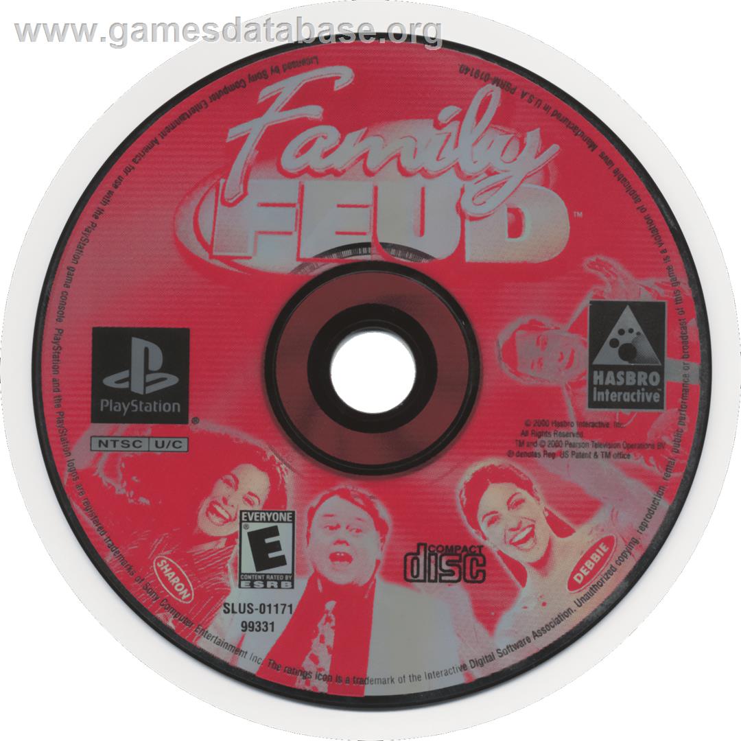 Family Feud - Sony Playstation - Artwork - Cartridge