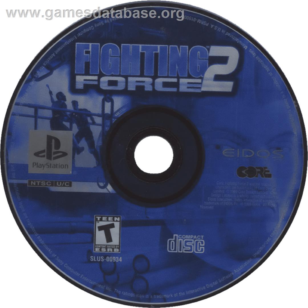 Fighting Force 2 - Sony Playstation - Artwork - Cartridge