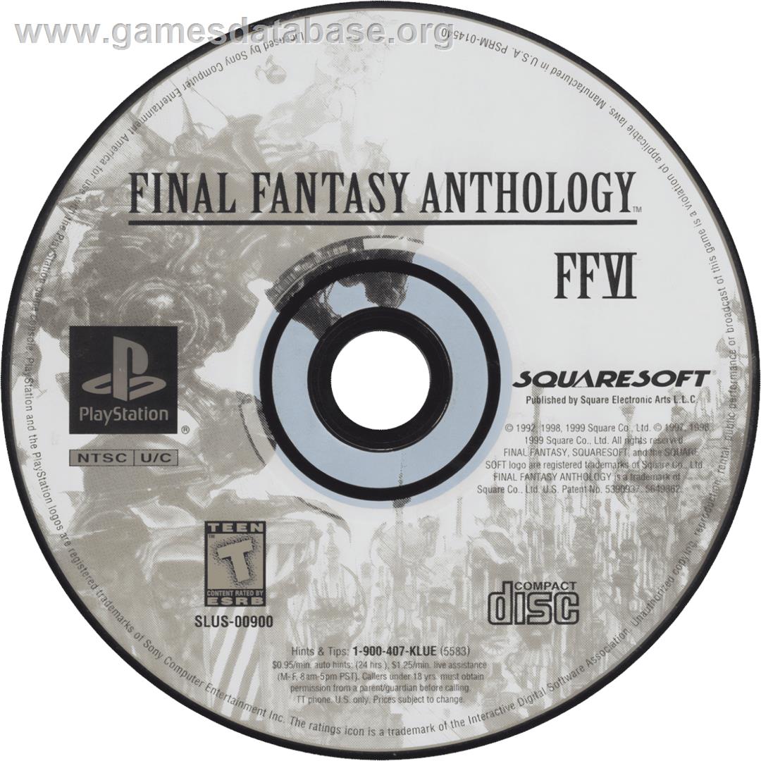 Final Fantasy 6 - Sony Playstation - Artwork - Cartridge