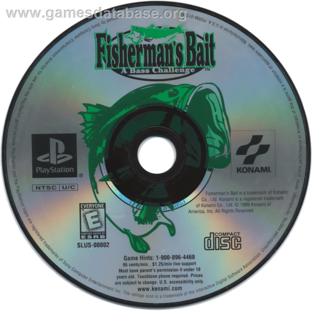 Fisherman's Bait: A Bass Challenge - Sony Playstation - Artwork - Cartridge