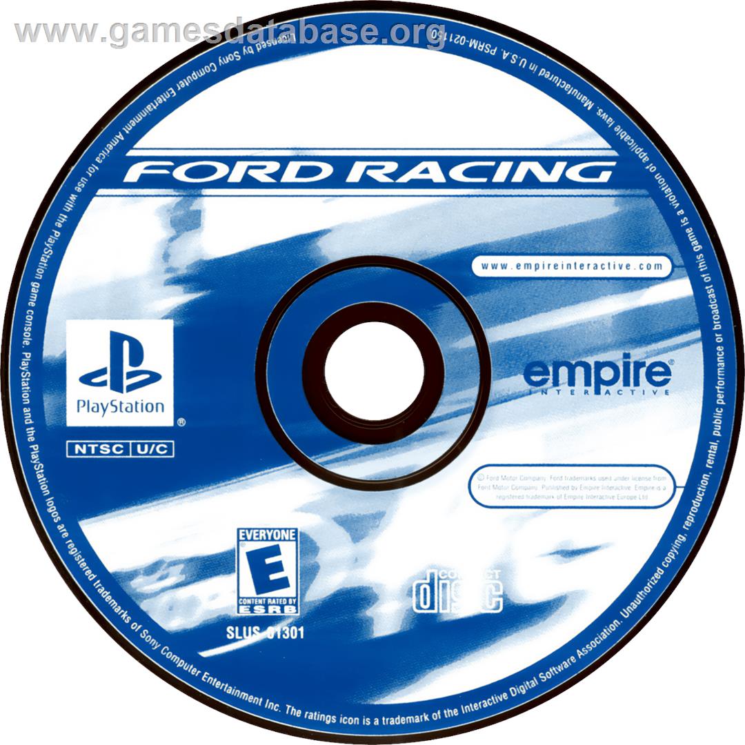 Ford Racing - Sony Playstation - Artwork - Cartridge