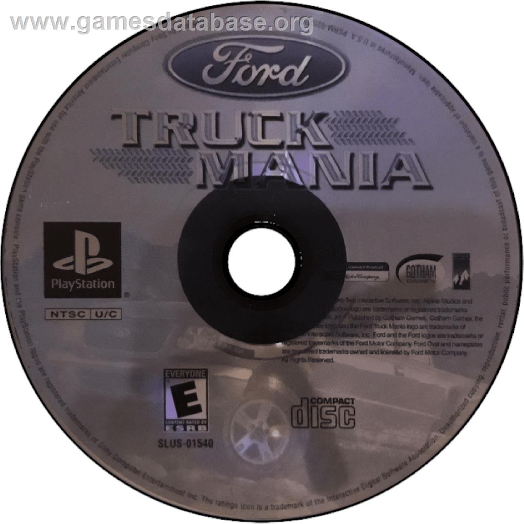 Ford Truck Mania - Sony Playstation - Artwork - Cartridge