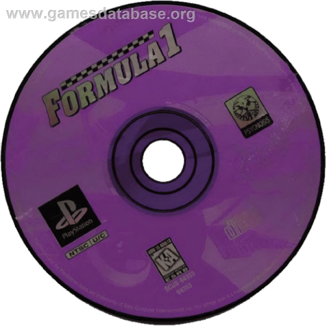 Formula 1 - Sony Playstation - Artwork - Cartridge