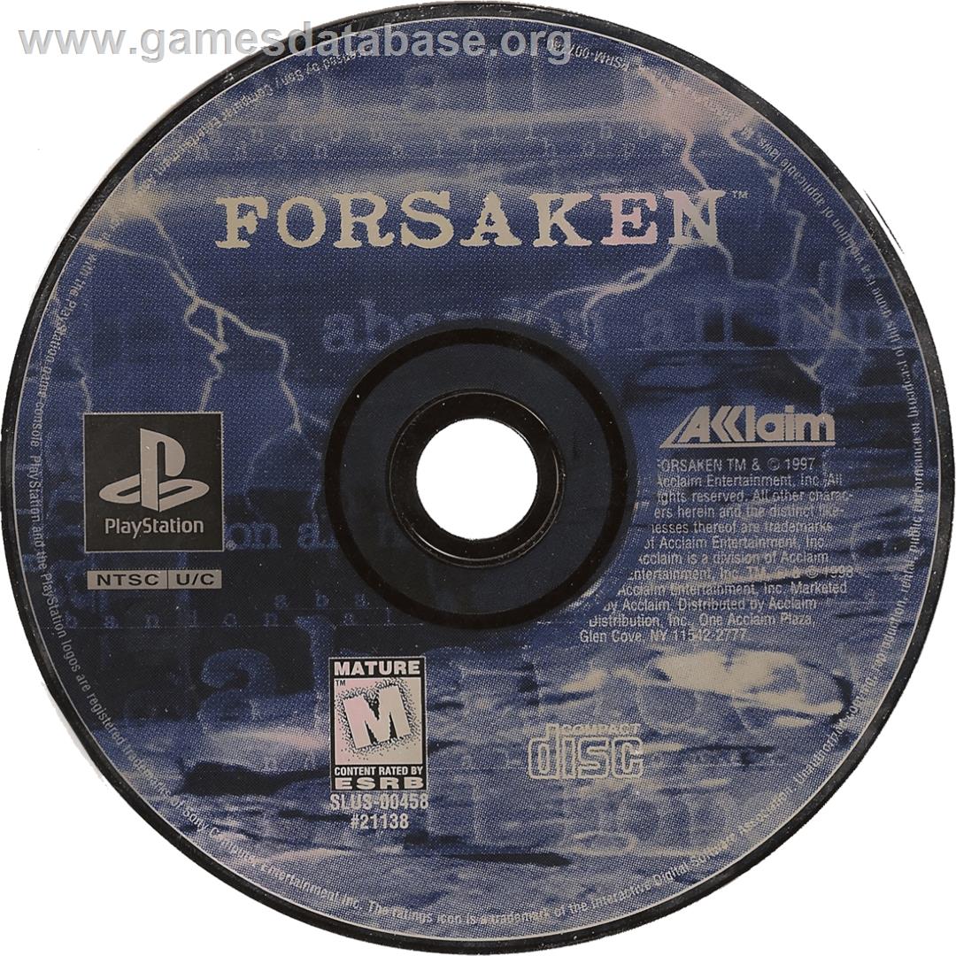 Forsaken - Sony Playstation - Artwork - Cartridge