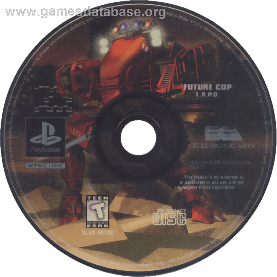 Future Cop L.a.p.d. - Sony Playstation - Artwork - Cartridge