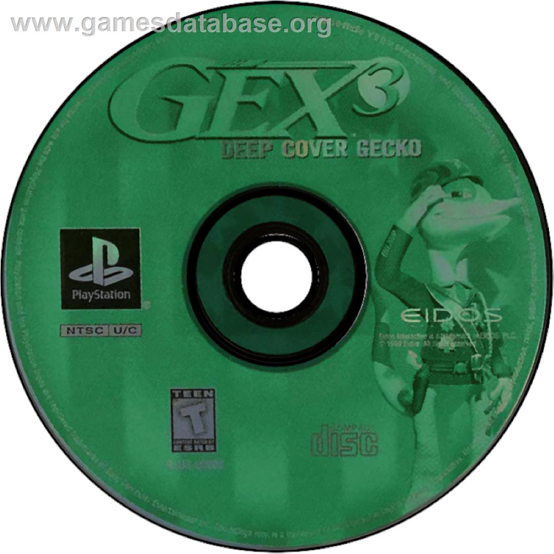 Gex 3 - Deep Cover Gecko - Sony Playstation - Artwork - Cartridge