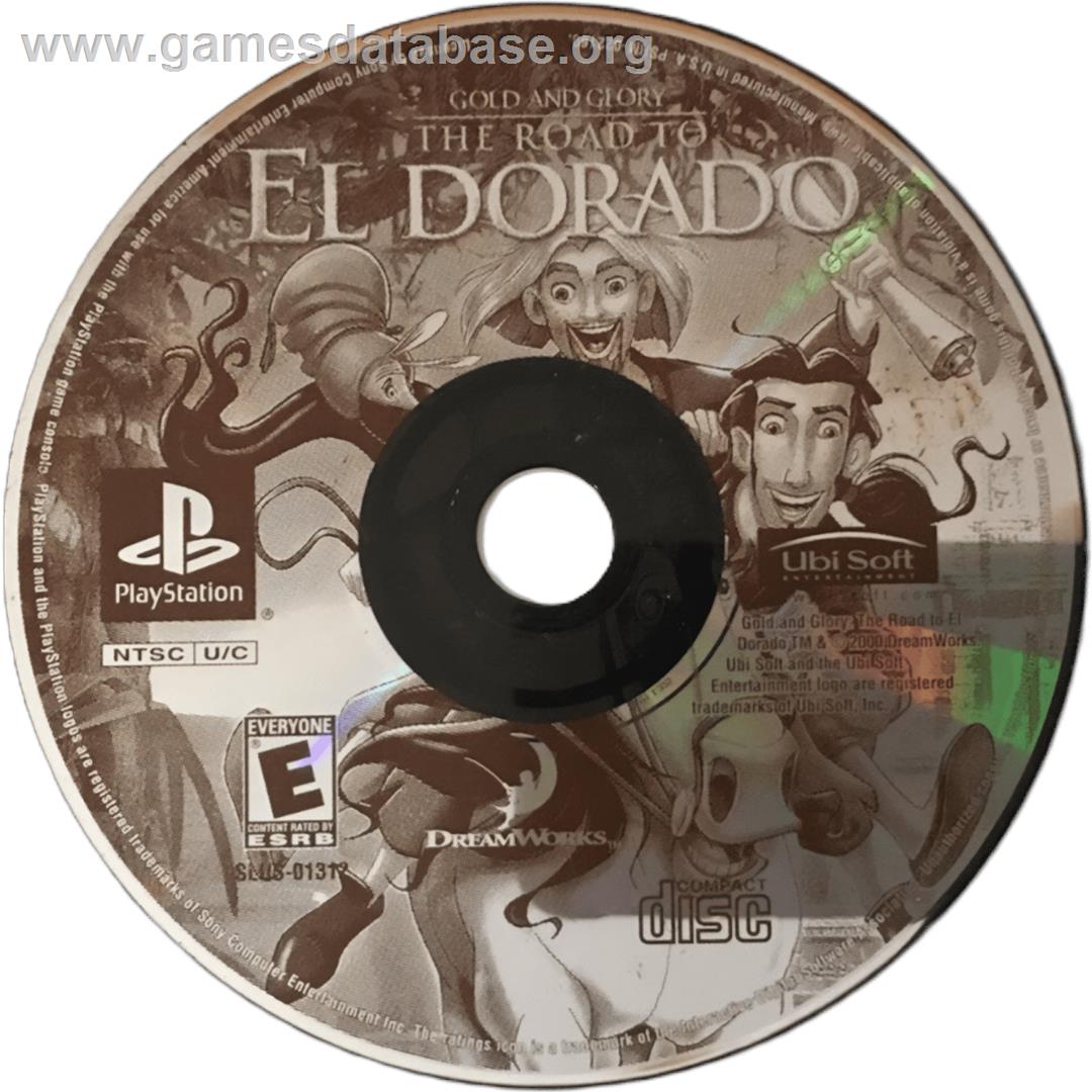 Gold and Glory: The Road to El Dorado - Sony Playstation - Artwork - Cartridge