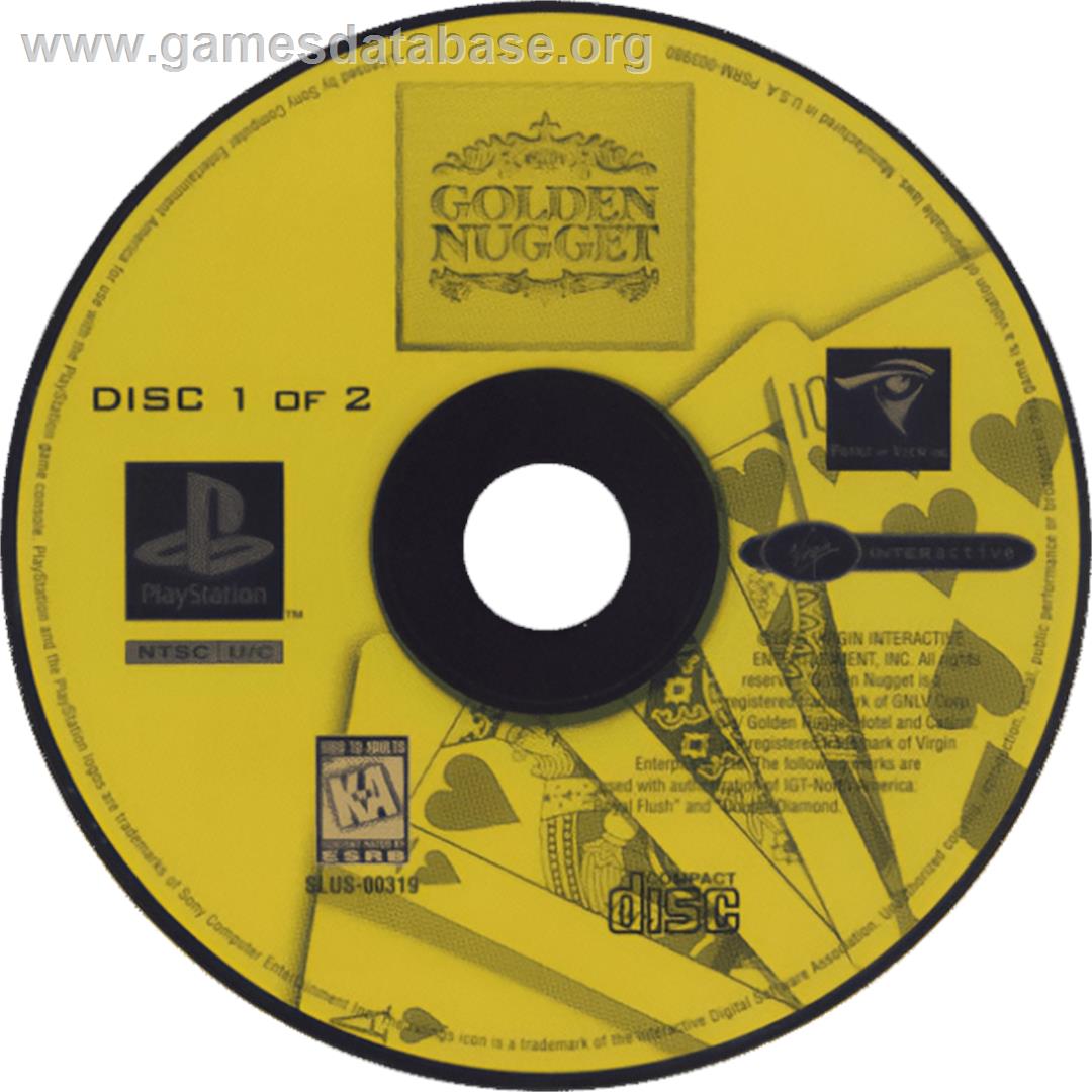 Golden Nugget - Sony Playstation - Artwork - Cartridge