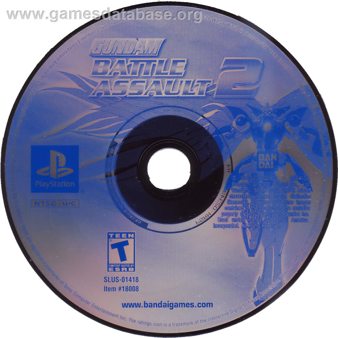 Gundam Battle Assault 2 - Sony Playstation - Artwork - Cartridge