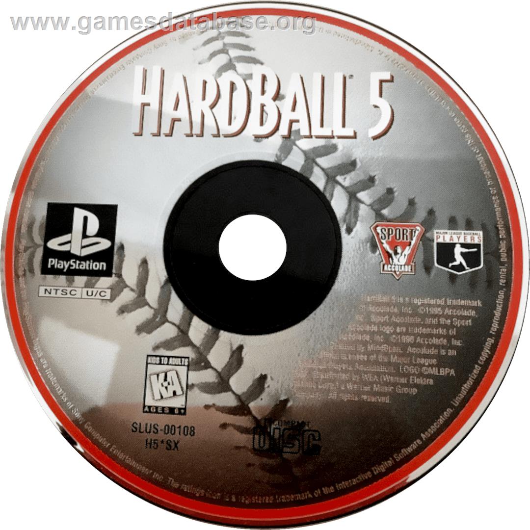 Hardball 5 - Sony Playstation - Artwork - Cartridge