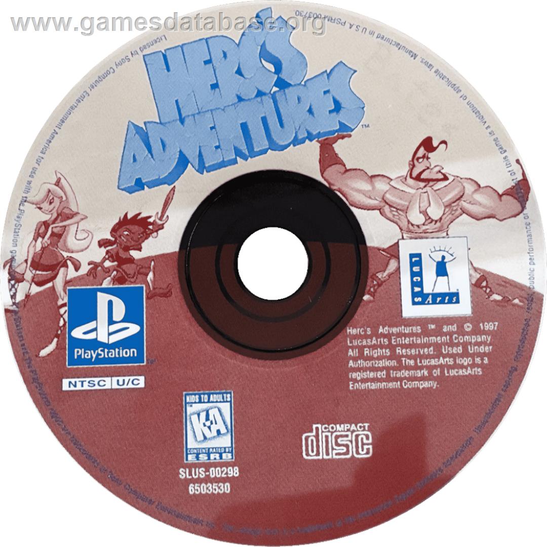 Herc's Adventures - Sony Playstation - Artwork - Cartridge