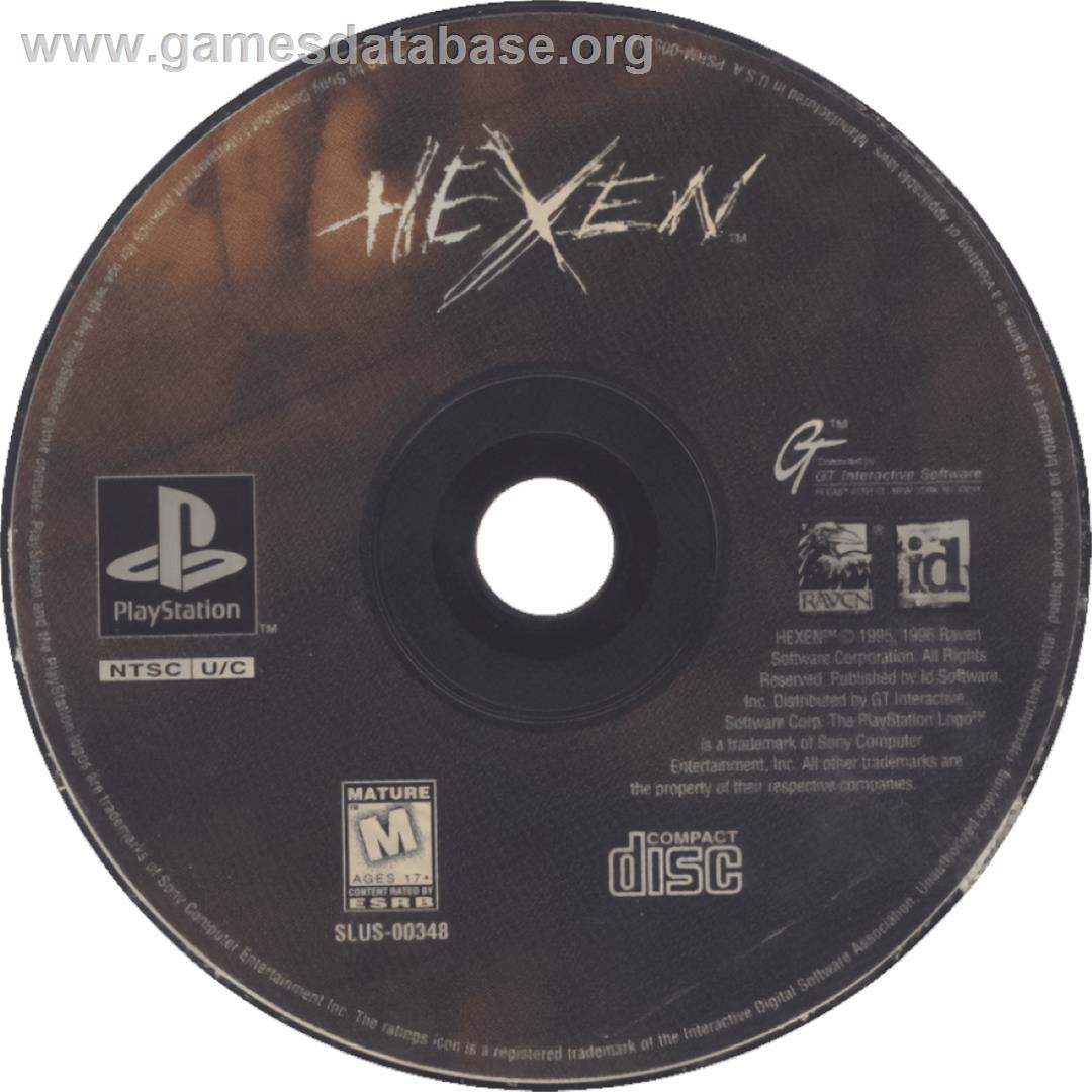Hexen: Beyond Heretic - Sony Playstation - Artwork - Cartridge