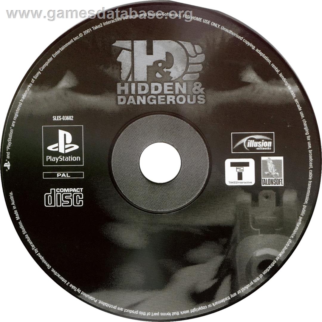 Hidden & Dangerous - Sony Playstation - Artwork - Cartridge
