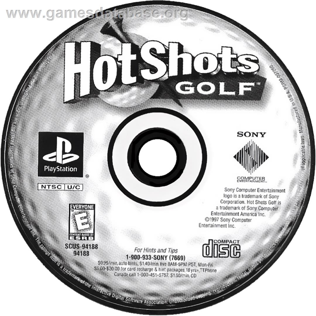 Hot Shots Golf - Sony Playstation - Artwork - Cartridge