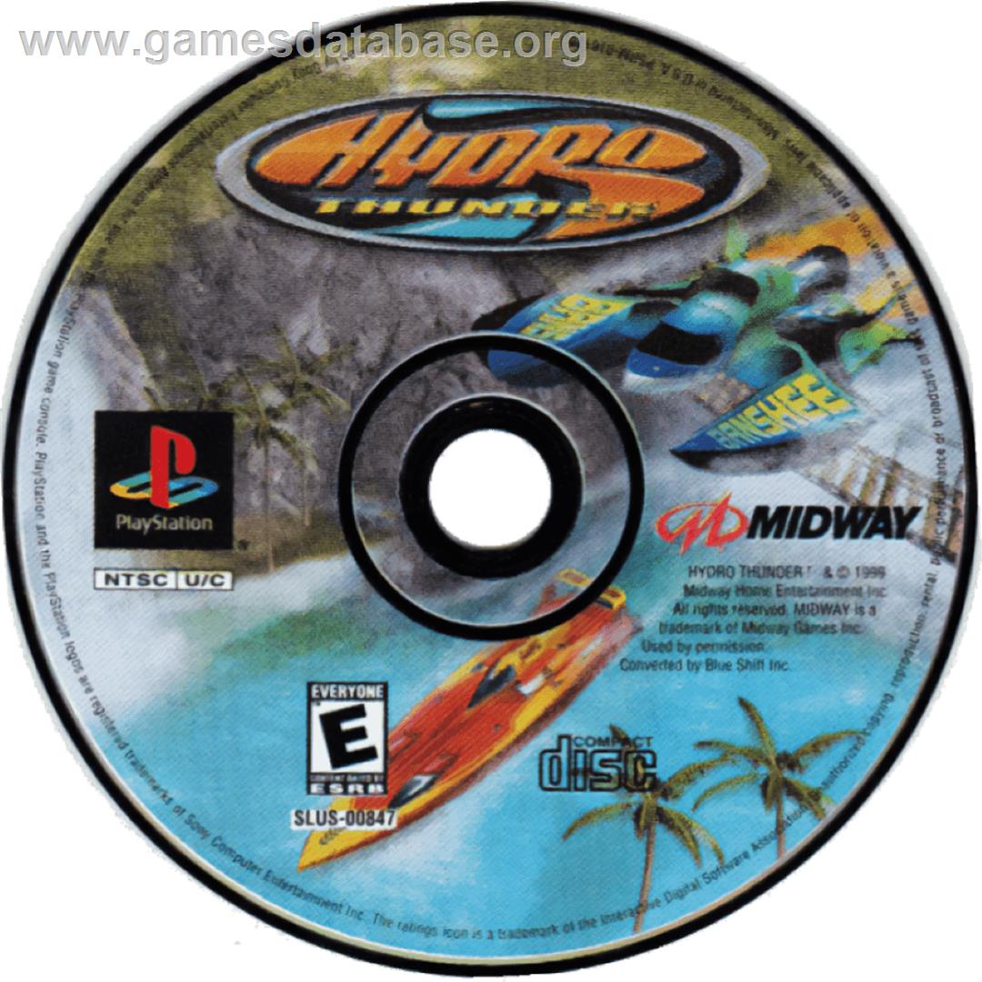 Hydro Thunder - Sony Playstation - Artwork - Cartridge