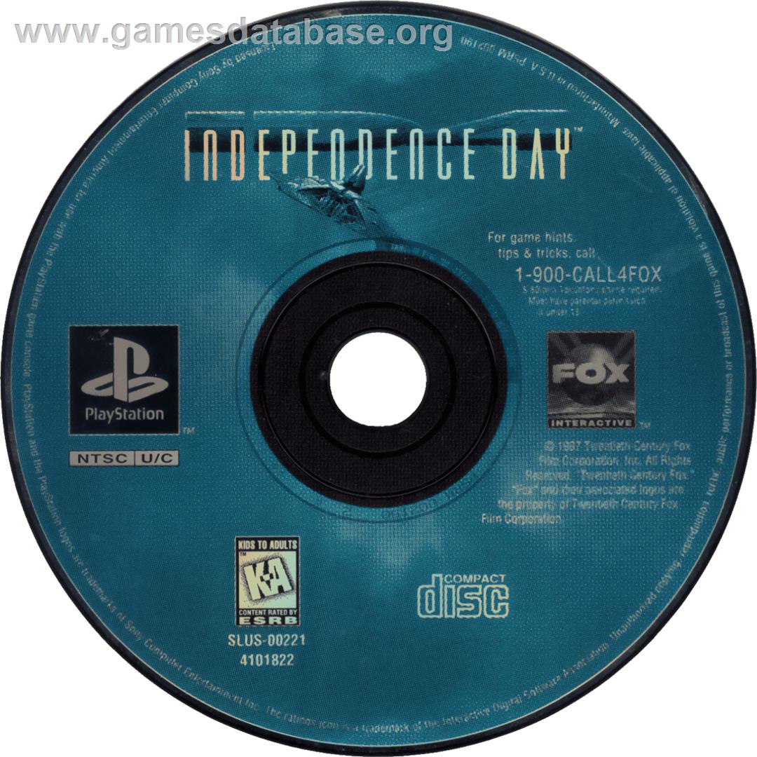 Independance Day - Sony Playstation - Artwork - Cartridge