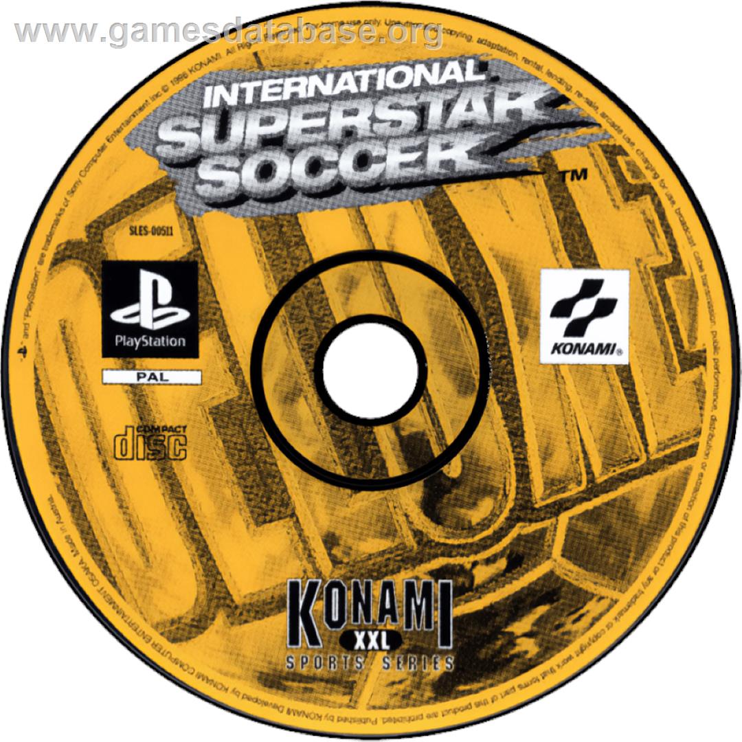 International Superstar Soccer Deluxe - Sony Playstation - Artwork - Cartridge