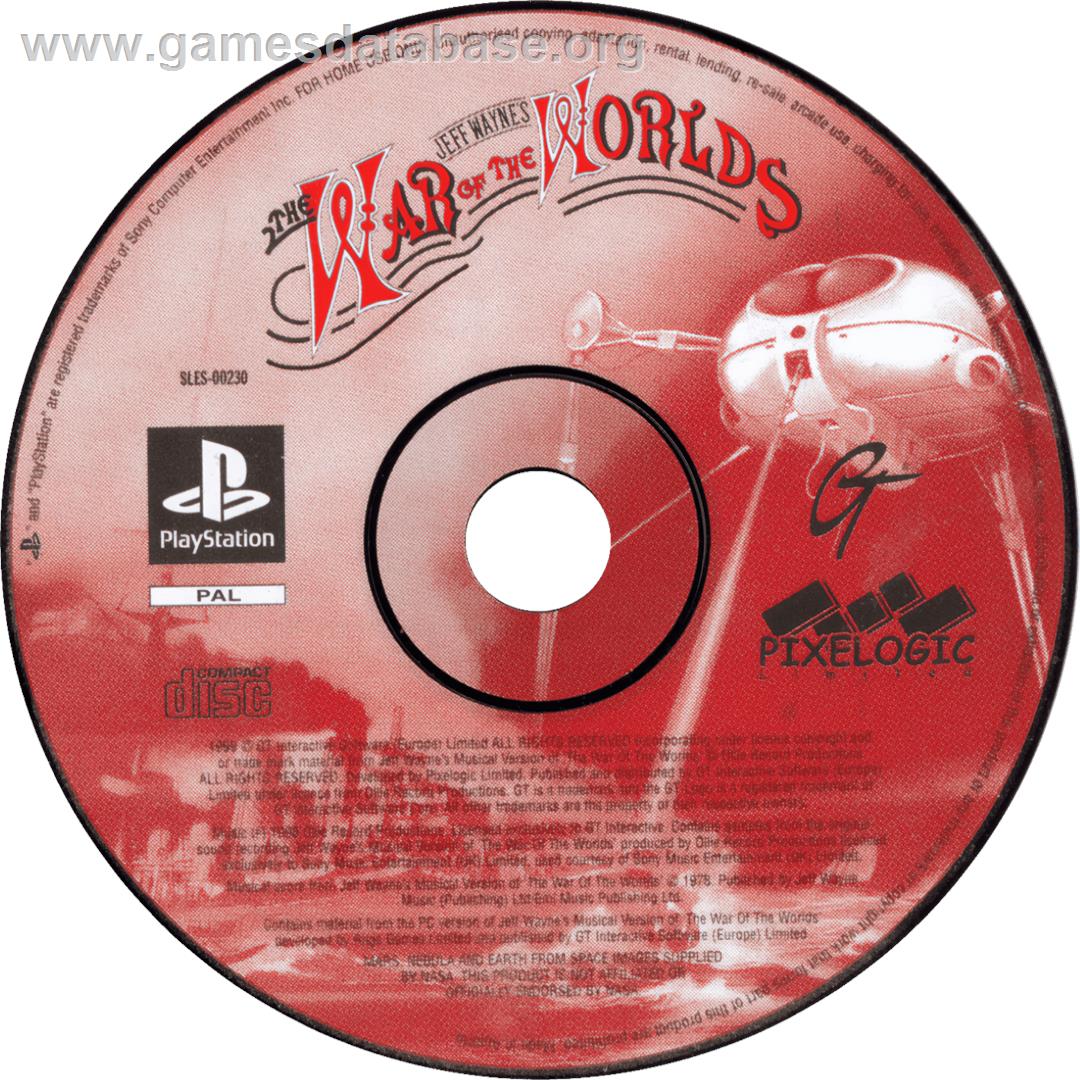 Jeff Wayne's The War of the Worlds - Sony Playstation - Artwork - Cartridge